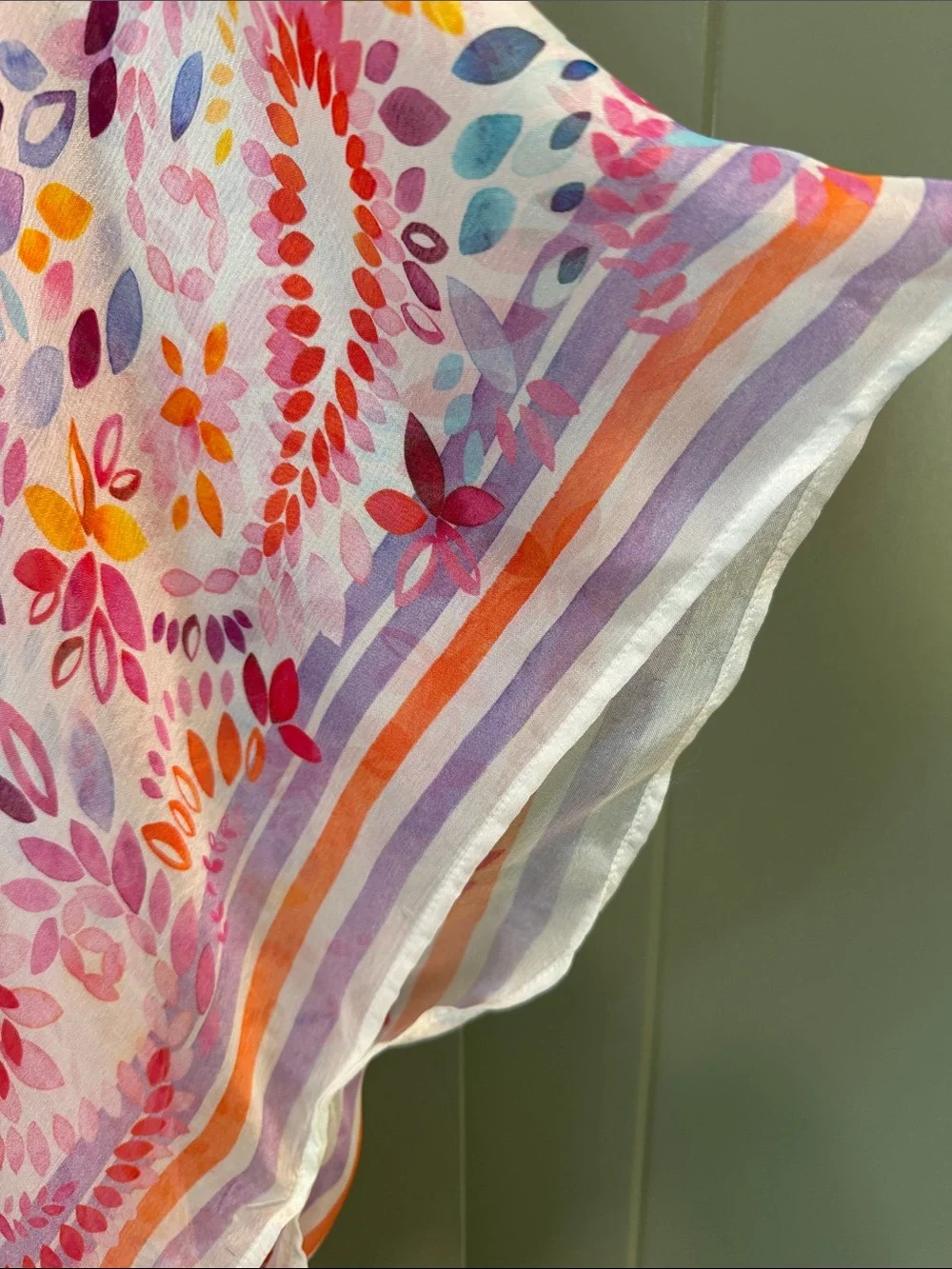 Coldwater Creek Floral Paisley Topper NWT